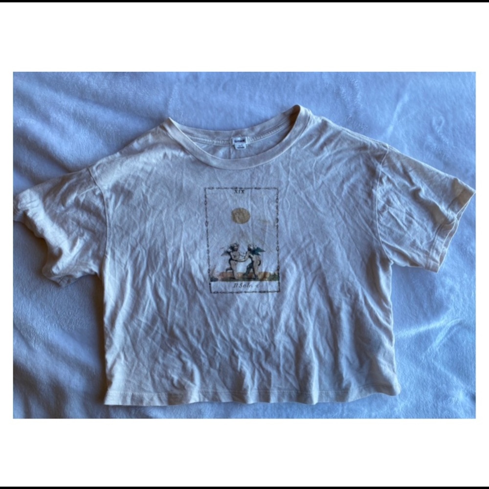 Aesthetic beige crop top